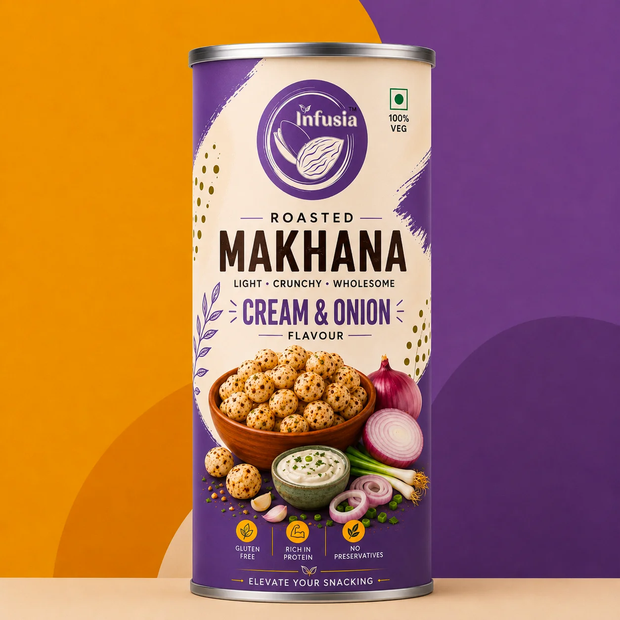 Makhana Cream and Onion